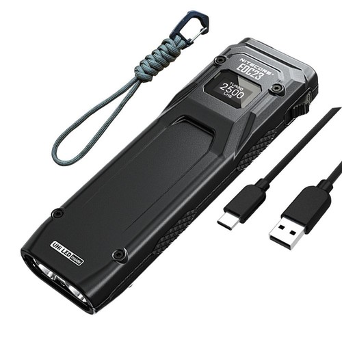 Nitecore EDC23 SABER Ultra Slim Pocket TAC EDC Flashlight w/USB-C Charging Cable - 第 1/10 張圖片