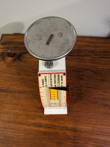 Vintage 1948 Hanson Kitchen Recipe Scale 8lbs 3.5 kilo Model 1308 USA - Picture 2 of 6