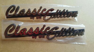 2 Brand New Cadillac/Buick/Olds, CLASSIC Edition Car Emblems E&G Gold vintage