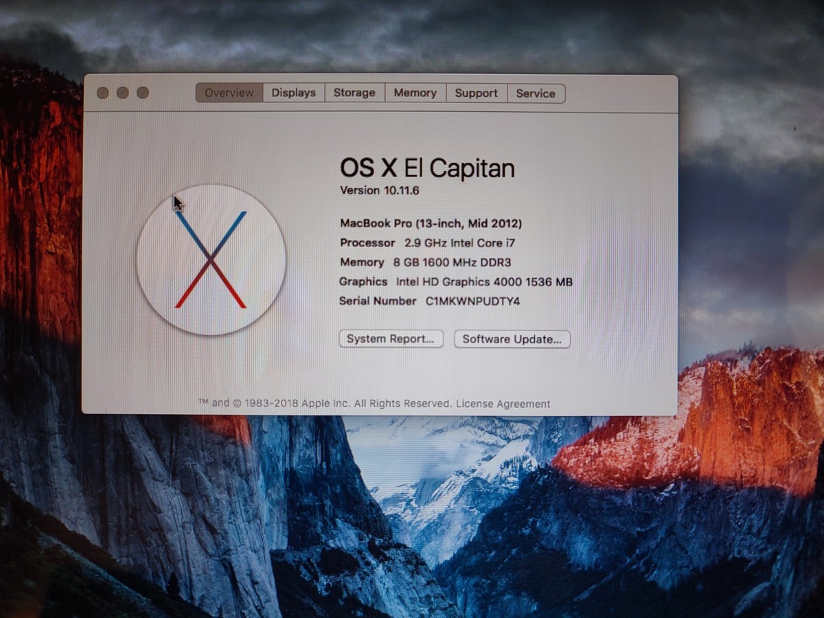 Apple MacBook Pro 13-inch Mid 2012 Dual-Core Intel Core i7 8GB RAM