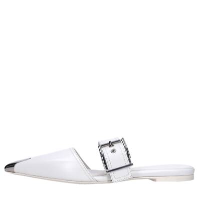 733188 WHSWD 9359 Pantoletten und Sabots ALEXANDER MCQUEEN Damen Weiß Amu03_mcqu