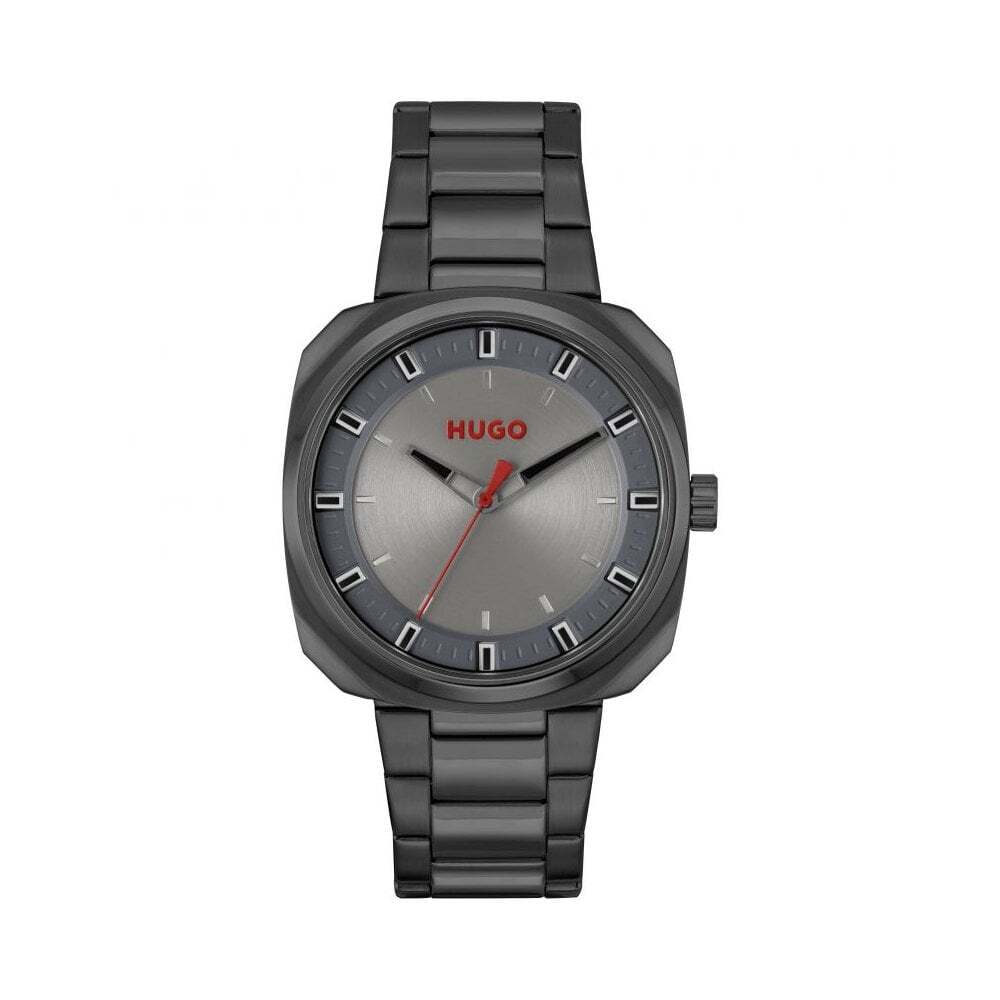 Hugo Watch 1530311 Mens Black IP Stainless Steel RRP £189.00