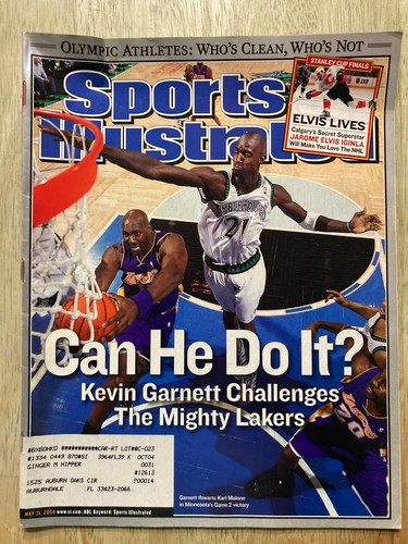 SPORTS ILLUSTRATED Kevin Garnett, Karl Malone - May 31, 2004 - 第 1/1 張圖片