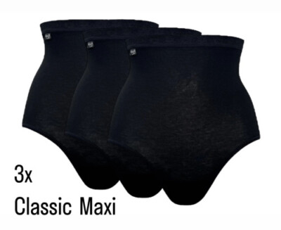 Sloggi Brief Classic Maxi 3 Pack 44 White or Black 95% Cotton NEW