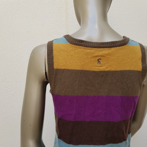 Klassisch-ungewöhnlicher Pullover v Tom Joule (Joules), M, grün / bunt gestreift - Bild 8 von 24