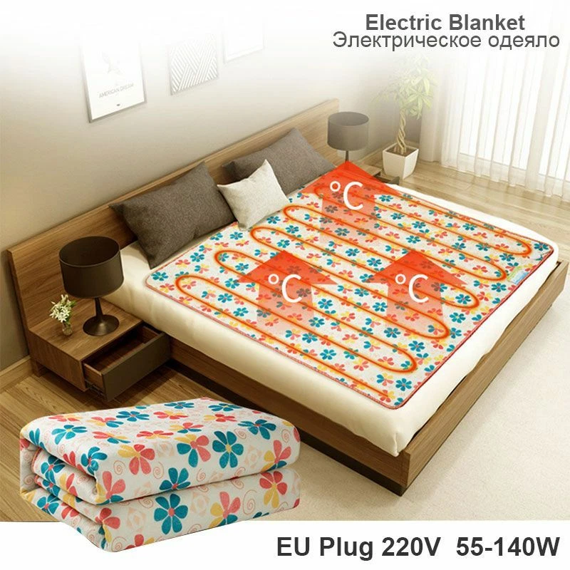 Heated Mattress Single Double Body Warmer Electric Blanket 220v 50-140w |  eBay