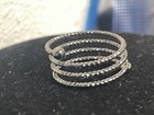 Vintage statement ring 6 black tone wire wrap metal modernist style ring women’s — photo 9