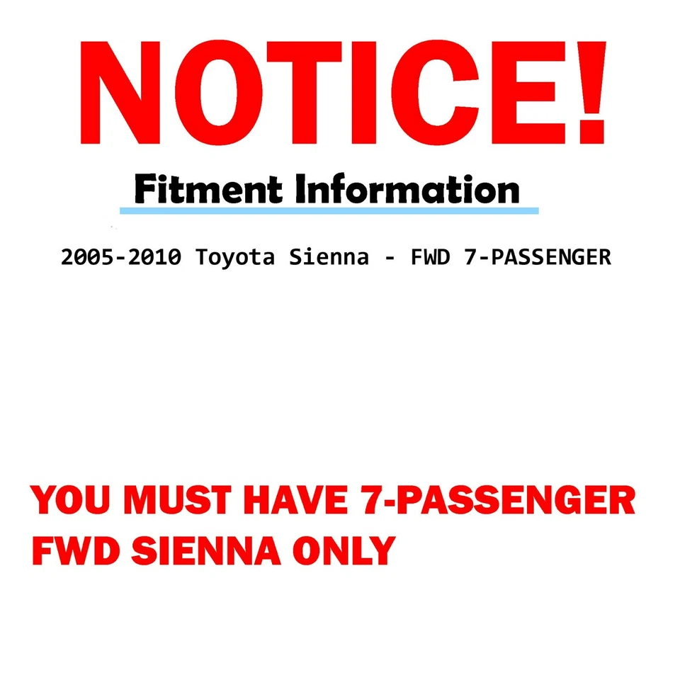 Puntales delanteros tracción delantera con muelles helicoidales barras estabilizadoras para Toyota Sienna 2005-2010 Foto 3 de 4