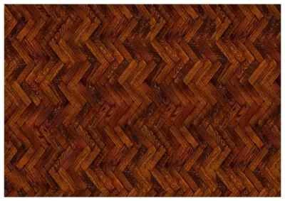 Dolls House Wallpaper Stick-on Self-Adhesive Gloss Dark Herringbone Design - Image 1 of 4