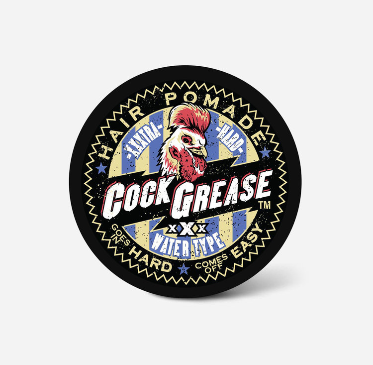 Cock Grease XXX Hair Pomade Water Based Rockabilly Pompadour Greaser