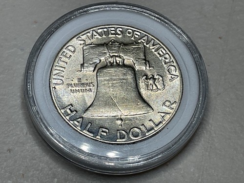 3 Franklin Half Dollar Lot, 1953, 1951, 1948D, all incapsulated…. - Picture 7 of 7