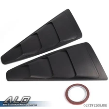 Fit For 05-14 Ford Mustang 1/4 Quarter Side Window Louvers Scoop Cover Vent