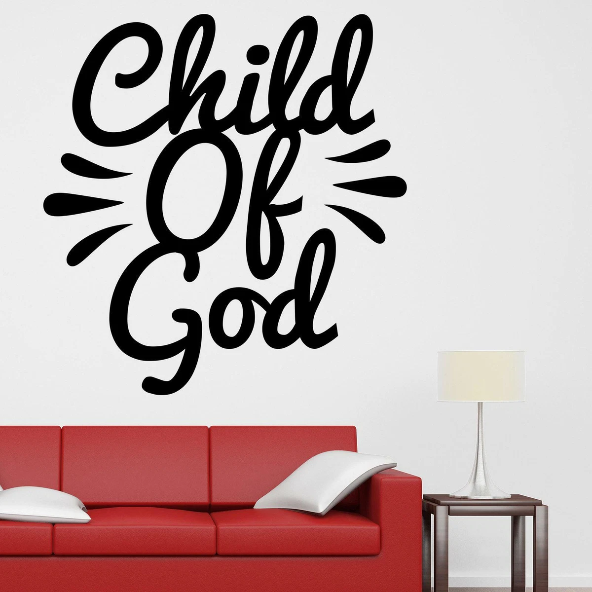Child Of God Wall Sticker Decal Quote Christian Bible Jesus Religious D cor