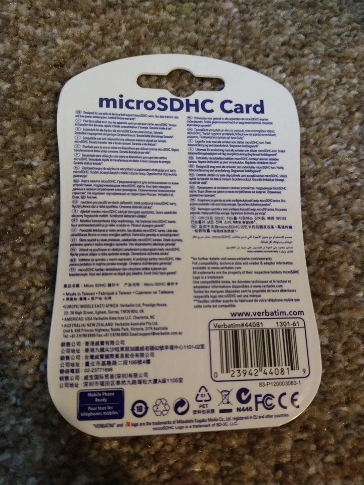 Verbatim & Next Base Class 10 8GB microSDHC Cards - Image 4 of 4