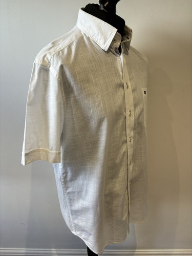 GIORDANO SHIRT - MENS WHITE SIZE LARGE REGULAR FIT 23” PTP - Picture 5 of 9