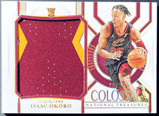 ( /25 ) Isaac Okoro 2020-21 National Treasures Colossal Materials Prime Patch