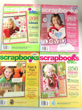 Lot of 4 Scrapbooks Etc Magazine Scrapbooking Feb/March April/May June Oct 2008