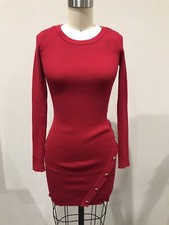 BY&BY Red Sweater Dress size XS