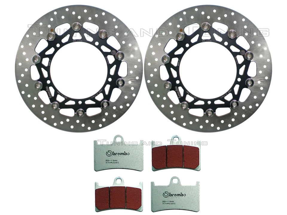 Disques frein avant + Plaquettes SC POUR YAMAHA MT 09 850 STREET RALLY ABS 2017 - Photo 1/1