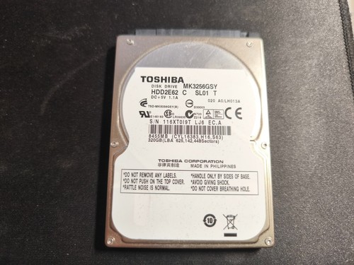 320 GB Toshiba MK3256GSY 7200rpm Notebook Festplatte S-ATA (2,5") - Fast neu!
