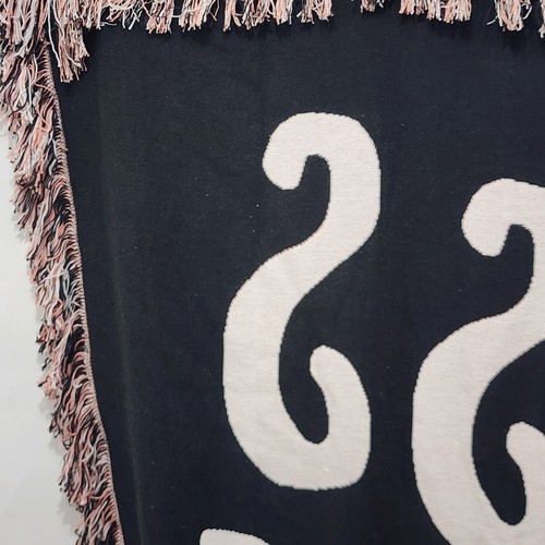 Whim by Martha Stewart Collection 100% Cotton Boss Babe Fringe Throw Multicolor - Picture 21 of 21