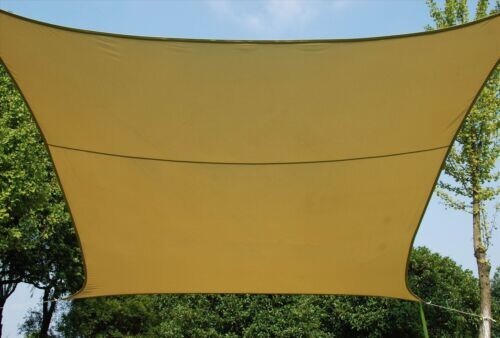 COPERTURA TELO VELA OMBREGGIANTE HDPE MT.2,90X2,90 BEIGE 31453 - Foto 1 di 3
