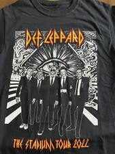 Def Leppard The Stadium Tour 2022 Band Graphic T Shirt Size Medium