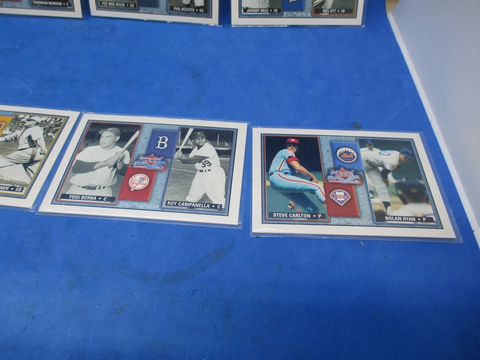 2002 Fleer Fall Classic Rival Factions 8 Card Lot w Gehrig, Ryan, Robinson, Foxx - Image 4 of 4