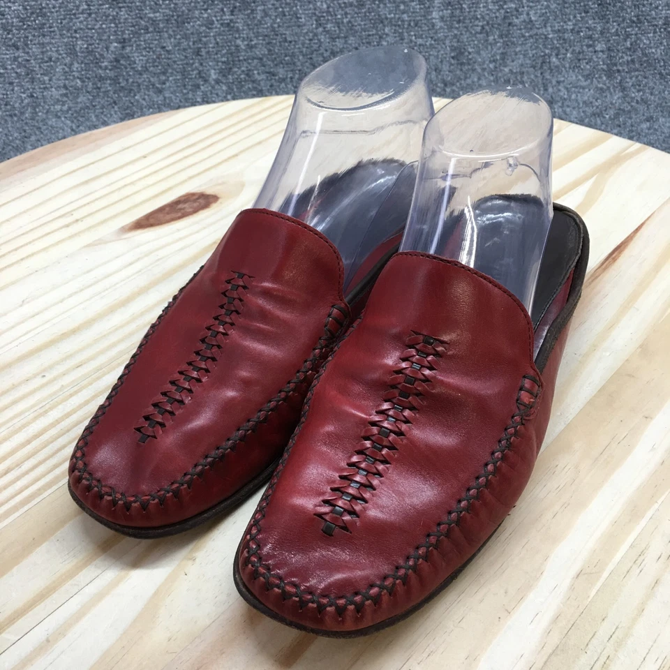 Cole Haan Shoes Womens 8 B Country Mule Red Slip On Casual Closed Toe Comfort - Image 3 of 4