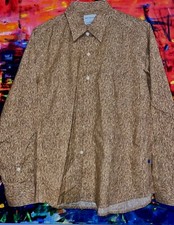 MEN'S ANDY DRESS SHIRT ARCANGEL Beige  Brown SIZE M