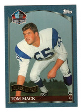 Tom Mack Topps Class of 1999 Pro Football Hall of Fame HOF Card Los Angeles Rams