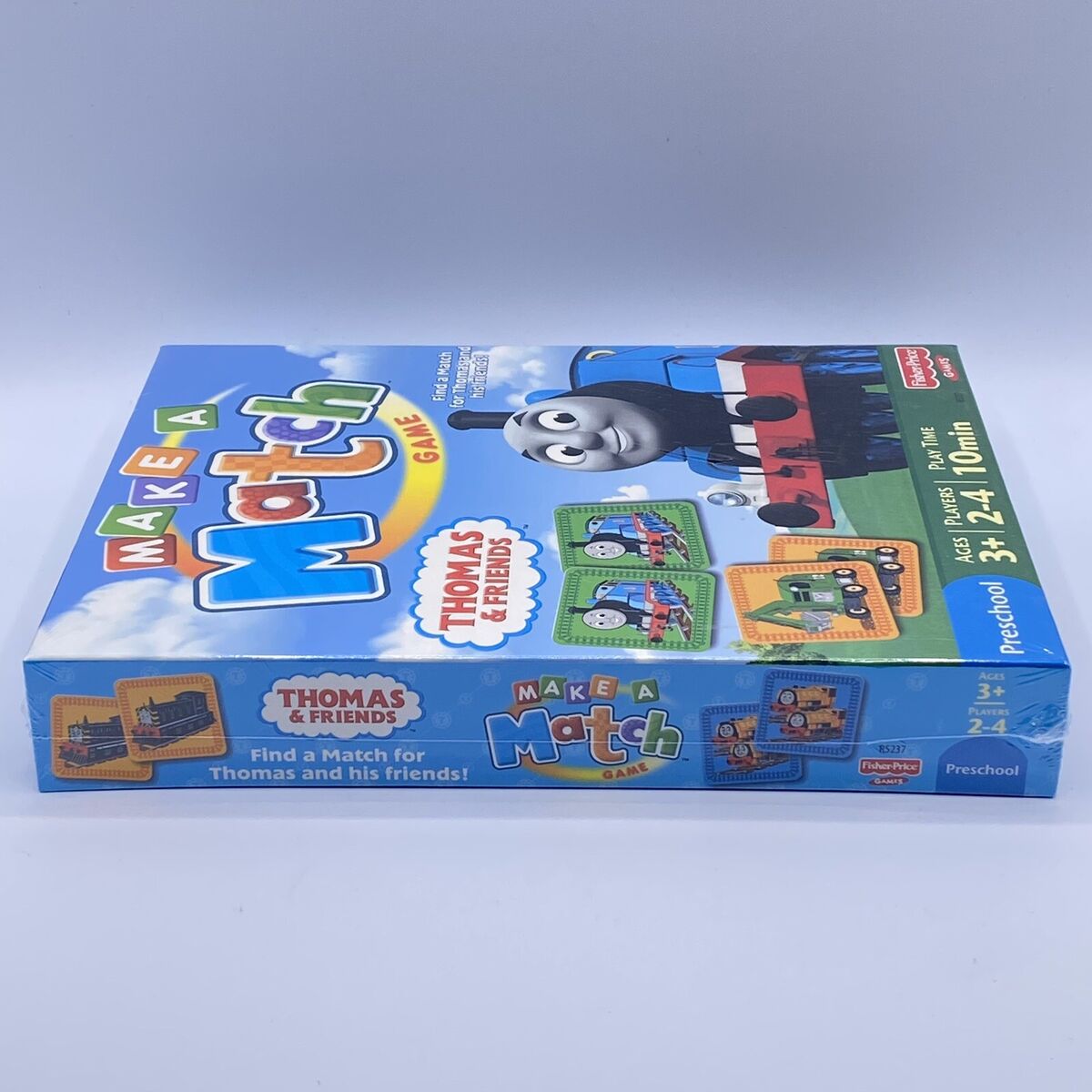 Fisher-Price Make-A-Match Card Game with Thomas & Friends Theme,  Multi-Level Rummy Style Play, Matching Colors, Pictures & Shapes, 56 Cards  for 2 to 4