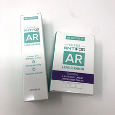 Lens Anti-Fog Cleaner Bundle 2oz Spray  2 Microfiber Cloths  2 20ml Solution