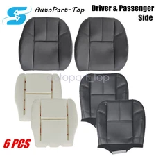 Front Replacement Seat Cover Black W/ Foam Cushion For 2011 2012 Chevy Silverado