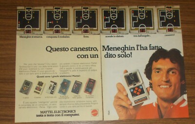 Seltene Werbung Mattel Electronics BASKETBALL Handheld 1979