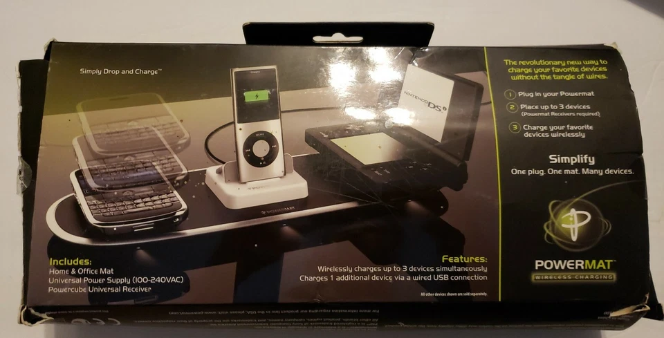 Powermat PMM-HO100 Universal Wireless Charging Mat with adapters - Image 2 of 2