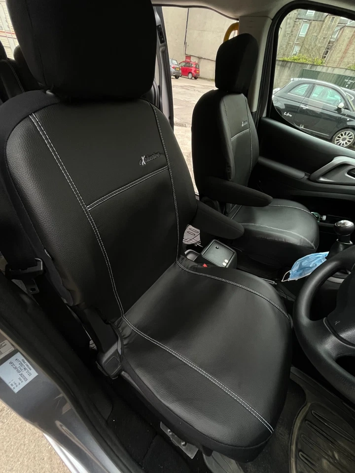 CUBIERTAS DE ASIENTO PEUGEOT PARTNER 2015 - 2018 CUERO ARTIFICIAL A MEDIDA Foto 3 de 4