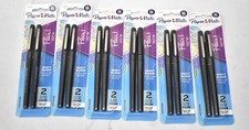 Lot of 12 Paper Mate Flair Felt Tip Pens Medium Point .7mm Black Vivid Colors