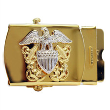 GENUINE U.S. NAVY BELT BUCKLE: OFFICER