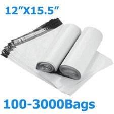 100-3000Bags 12"x15.5" Poly Mailers Shipping Envelope Self Seal Plastic Bags US