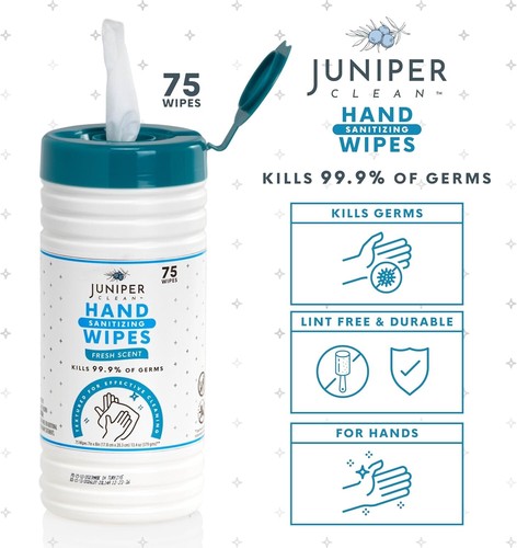 Hand Sanitizing Wipes, Alcohol Free 75 Count Disposable Hand Sanitizer Wipes, Fr - Picture 5 of 7