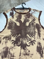 2000s JOHN F GEE BLEACH WASH DOUBLE HEADED EAGLE TANK TOP - 804