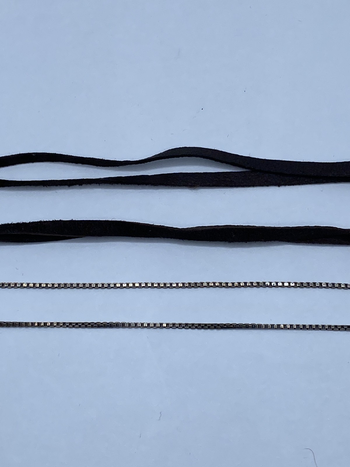 Sterling Silver Assorted Necklace Bundle 2pcs 16.… - image 5