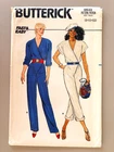 Vintage 80s Butterick 6633 Sewing Pattern Misses' Jumpsuit Size 8-12 UNCUT FF