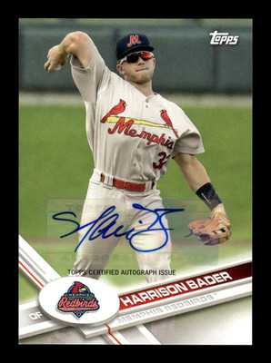 2017 Topps Pro Debut Harrison Bader #163 Autograph