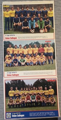 Union Solingen Team Bilder 70er Jahre 75/76, 76/77, 77/78 Kicker