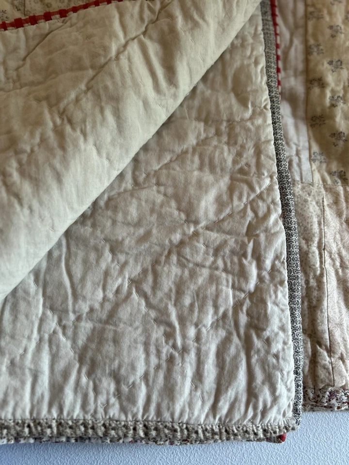 Edredón GreenRow Betty Remnant Patchwork REINA/REY 93”x96” NUEVO SIN ETIQUETAS ABIERTO Foto 3 de 4