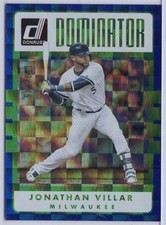 2017 Panini Donruss Dominator Blue #D-25 Jonathan Villar #'d 153/249