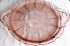 Jeannette Cherry Blossom pink vintage handled Tray #5