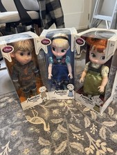 NIB Disney Animators Collection 16 Frozen Dolls Anna Elsa Kristoff All 3 New